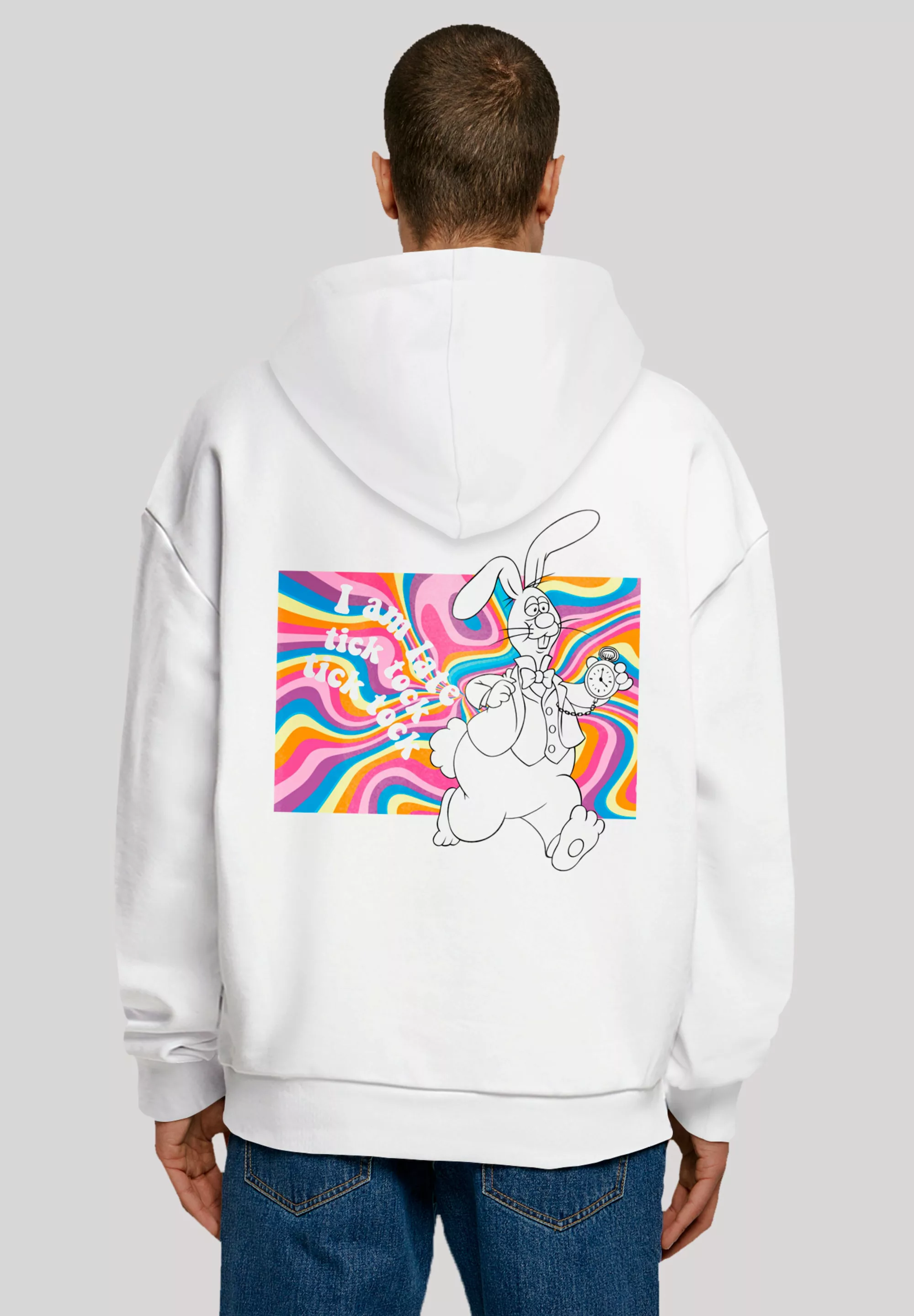 F4NT4STIC Kapuzenpullover "Alice im Wunderland Uhr Hase", Premium Qualität, günstig online kaufen