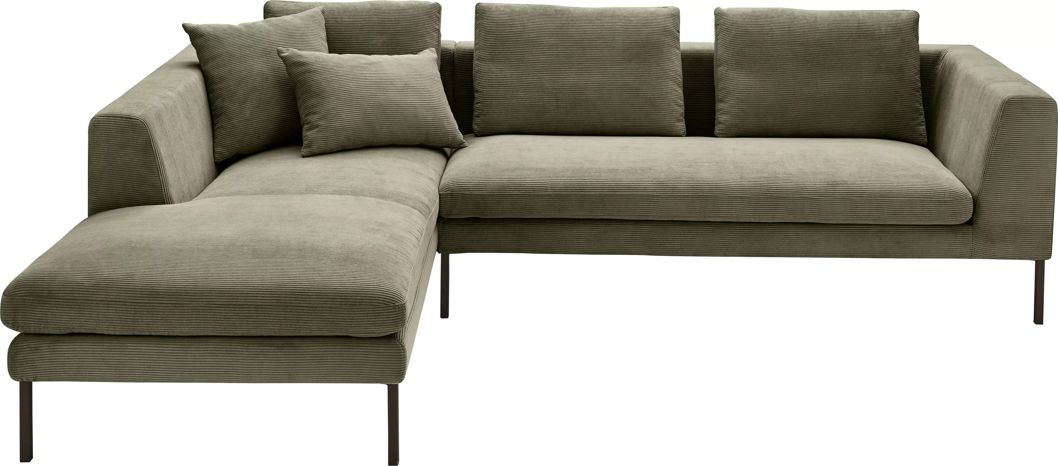 3C Candy Ecksofa "Marango Designsofa mit tollem Sitzkomfort, hoher Fuß, L-F günstig online kaufen