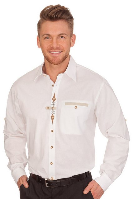 orbis Trachtenhemd Trachtenhemd - SEBASTIAN - weiß günstig online kaufen