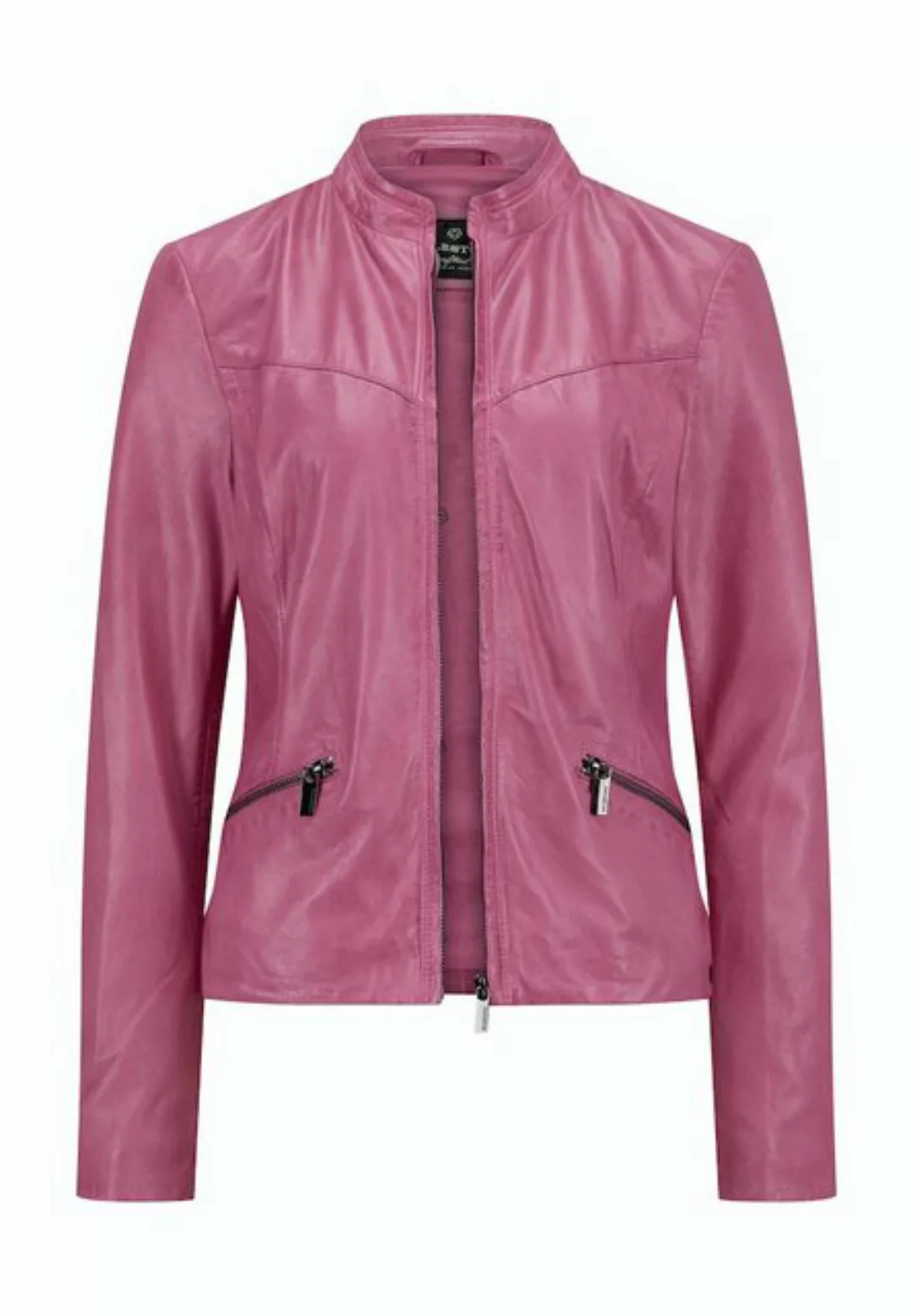 Milestone Lederjacke MSComet Feminine Biker-Jacke aus feinem Lamm Nappa günstig online kaufen