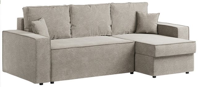 MKS MÖBEL Ecksofa DENVER, L-Form, mit Schlaffunktion, Bettsofa - Wohnzimmer günstig online kaufen