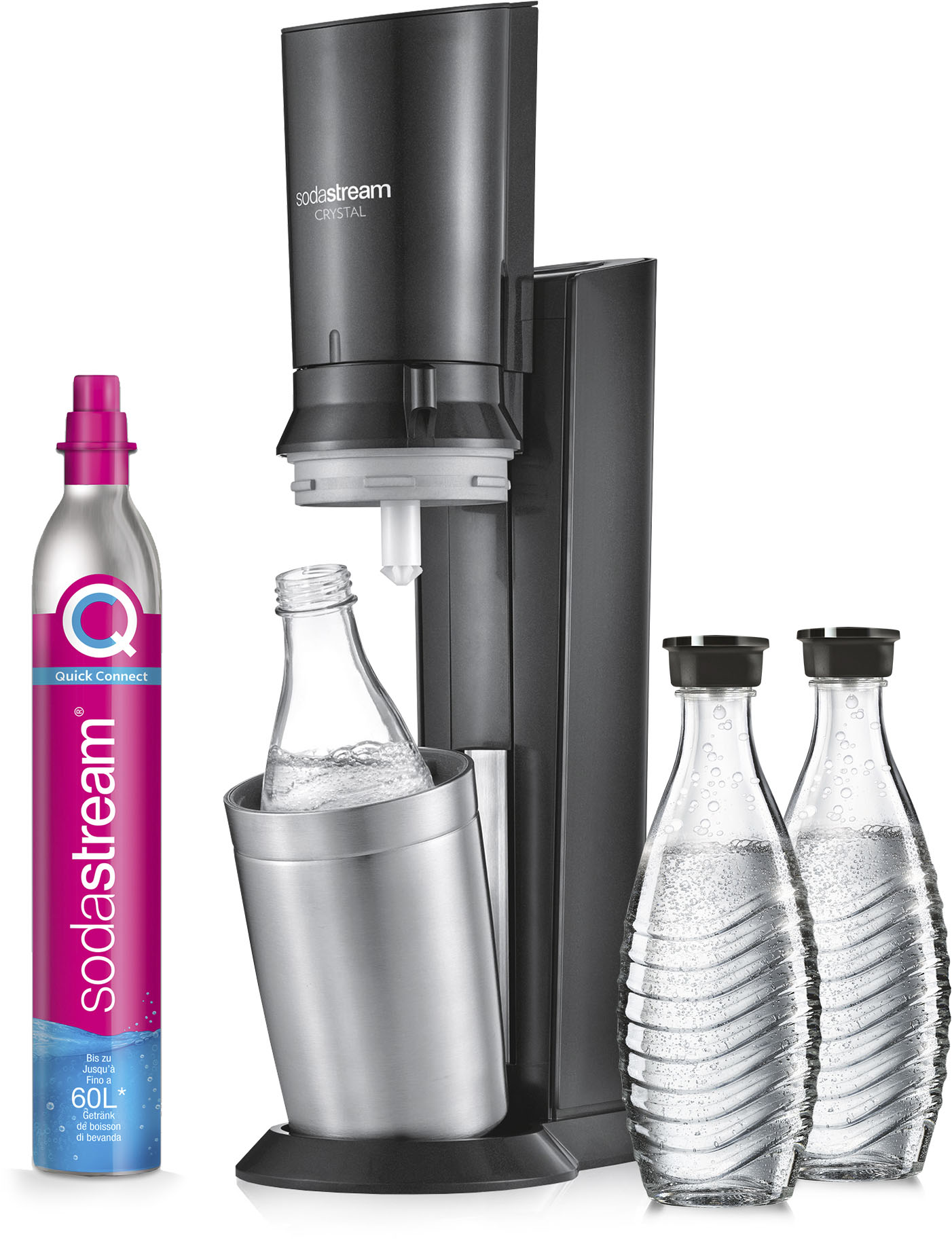 SodaStream Wassersprudler »Crystal 3.0 - Vorteilspack«, (Set, 5 tlg.), mit günstig online kaufen