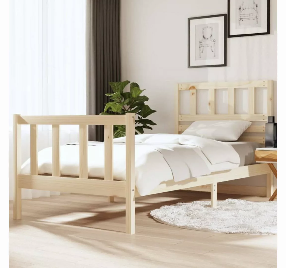 furnicato Bett Massivholzbett 90x190 cm günstig online kaufen