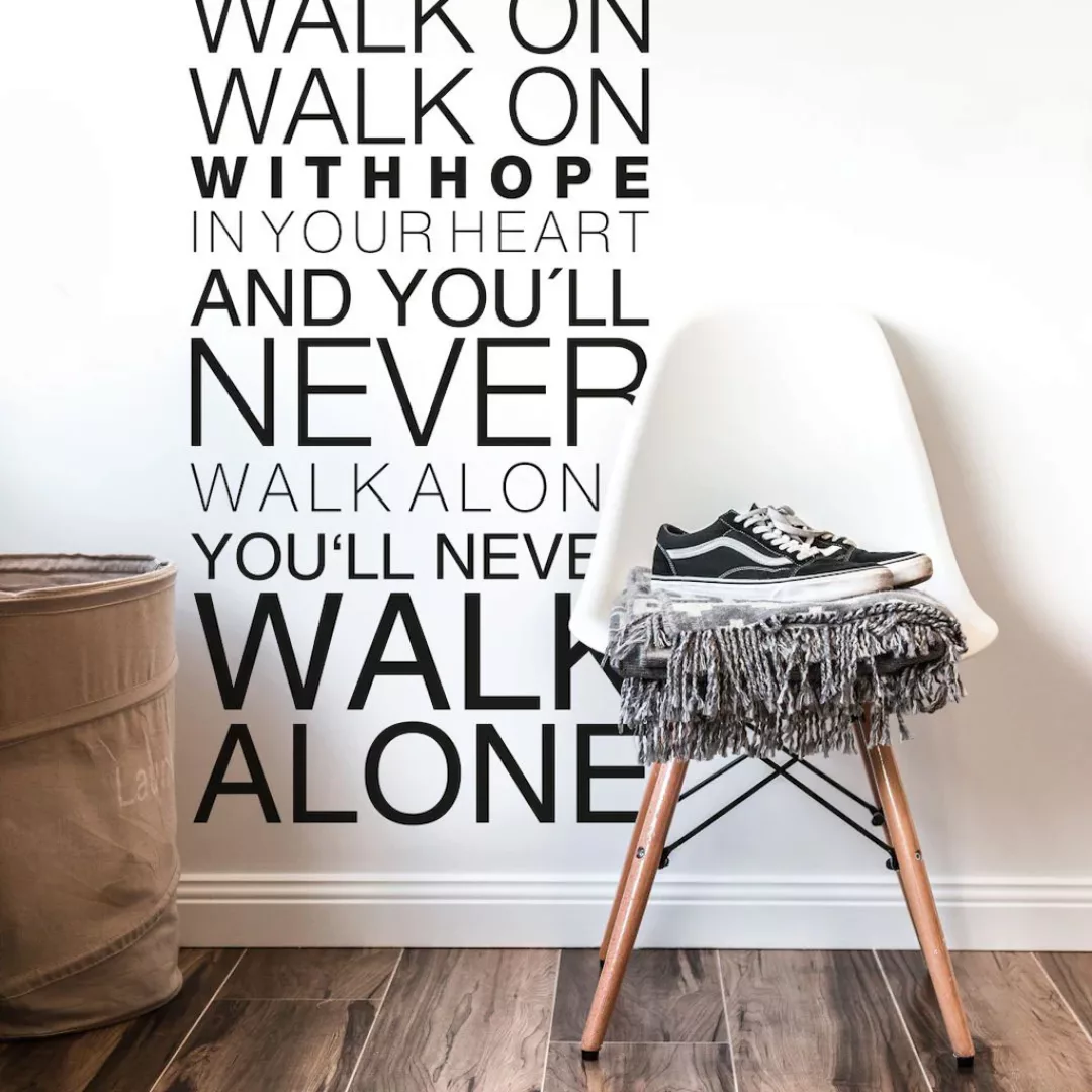 Wall-Art Wandtattoo "You will never walk alone", (Set, 1 St.), selbstkleben günstig online kaufen