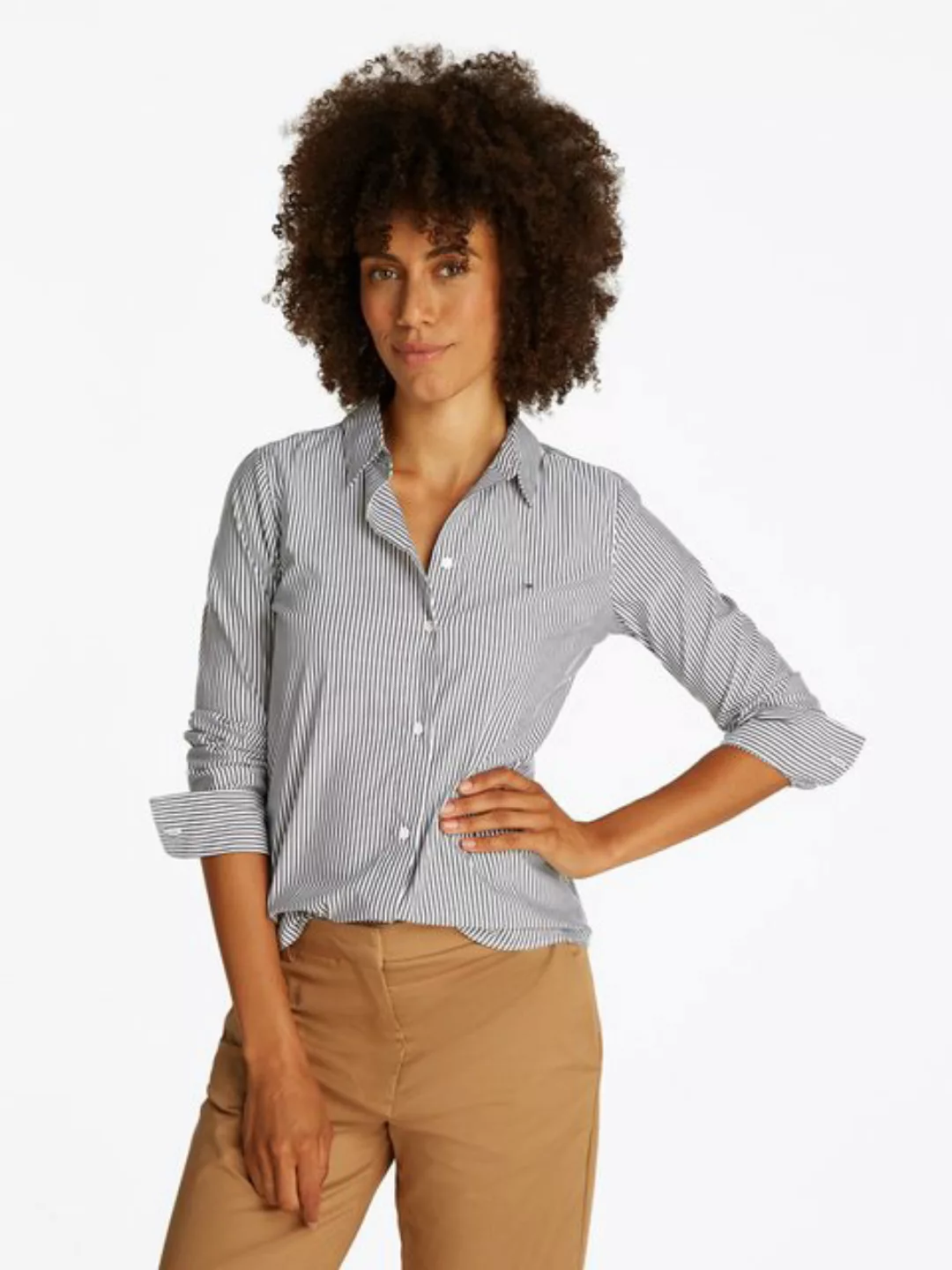 Tommy Hilfiger Hemdbluse ESS POPLIN REGULAR SHIRT im klassischen Stil günstig online kaufen