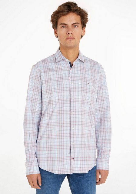 Tommy Hilfiger TAILORED Langarmhemd CL STRETCH GLEN CHECK SF SHIRT günstig online kaufen