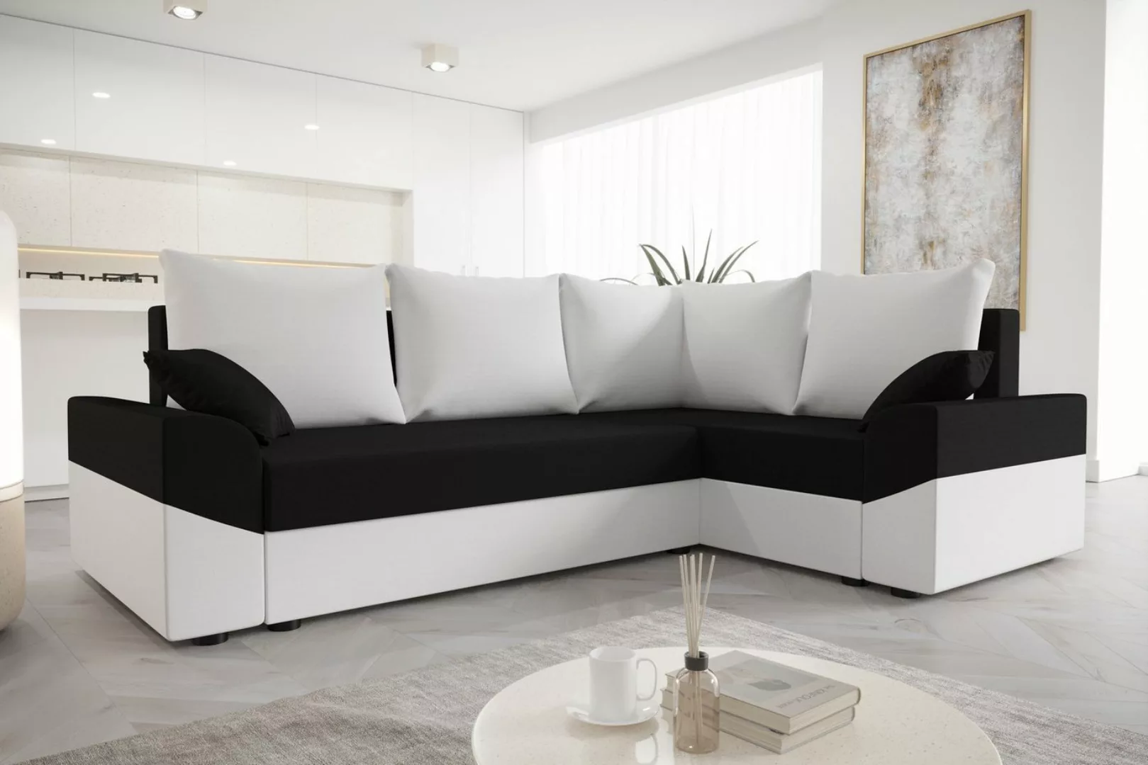 ALTDECOR Ecksofa DENVI-PLUS, Couch mit Schlaffunktion, Wohnzimmer - Wohnlan günstig online kaufen
