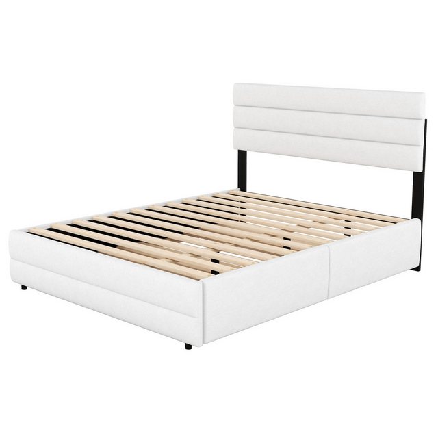 MODFU Polsterbett Funktionsbett Doppelbett Stauraumbet (mit Räummaschine fü günstig online kaufen