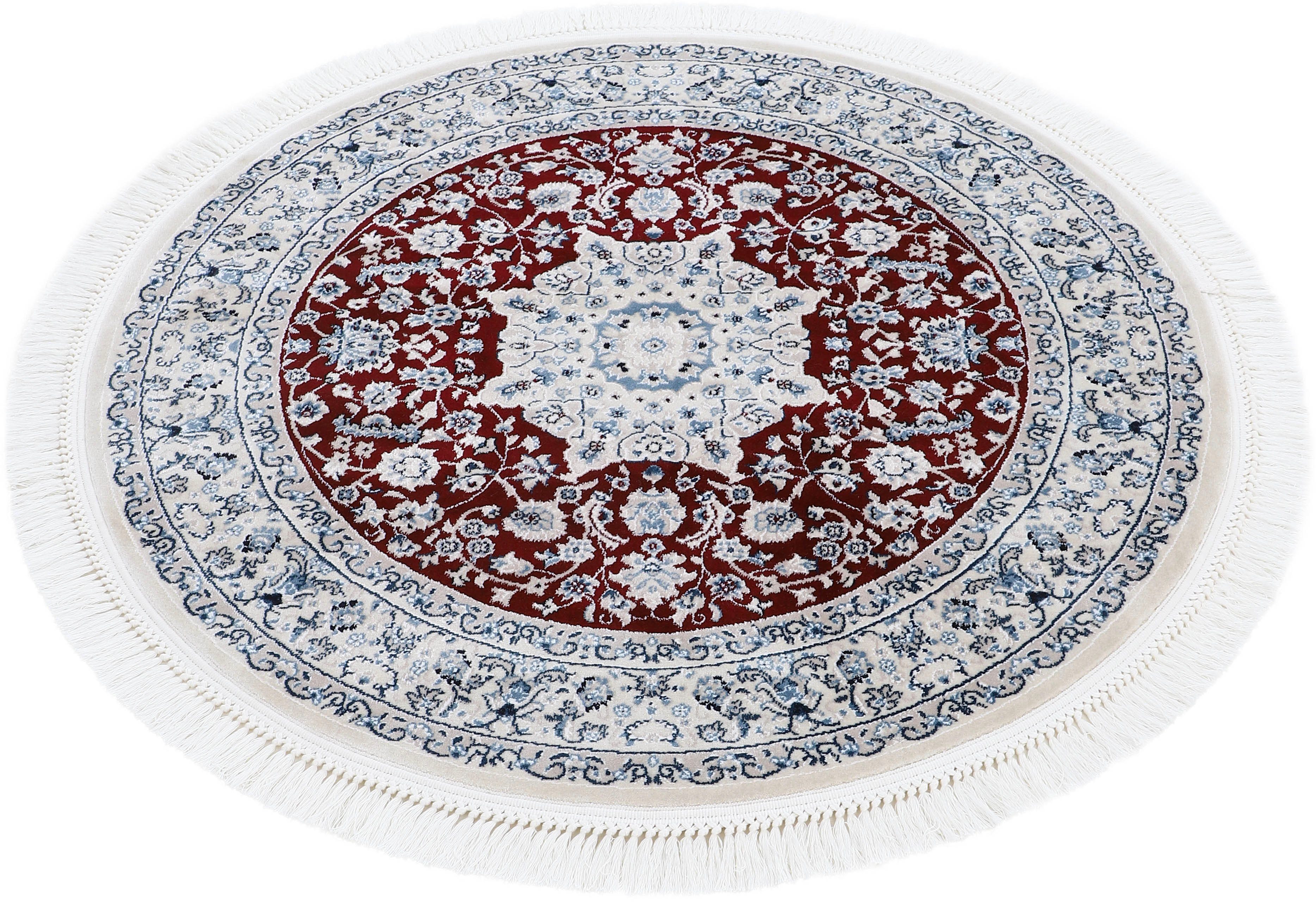 carpetfine Teppich »Nain Diane«, rund, 8 mm Höhe, Kurzflorteppich, Orient L günstig online kaufen