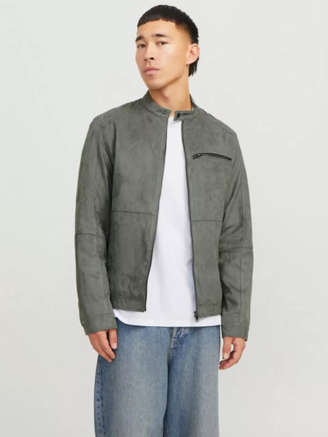 Jack & Jones Bikerjacke JJEDYLAN BIKER JACKET NOOS mit Brusttasche günstig online kaufen