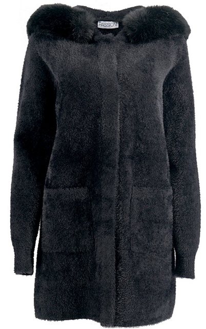 Passioni Winterjacke Stylische Winterjacke mit weichem Kunstfell Kragen günstig online kaufen