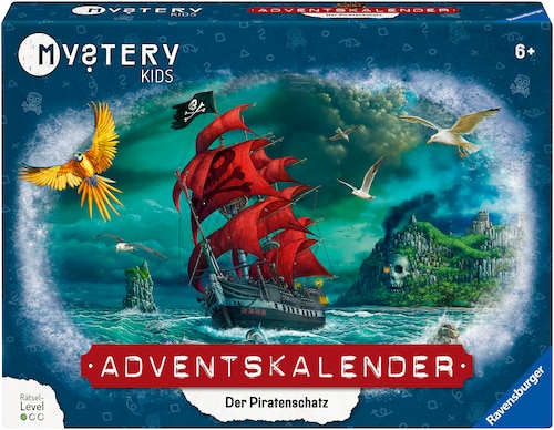 Ravensburger Spielzeug-Adventskalender »Mystery kids - Der Piratenschatz«, günstig online kaufen