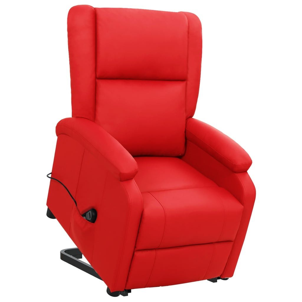 vidaXL Sessel Aufstehsessel Rot Kunstleder (1-St) günstig online kaufen