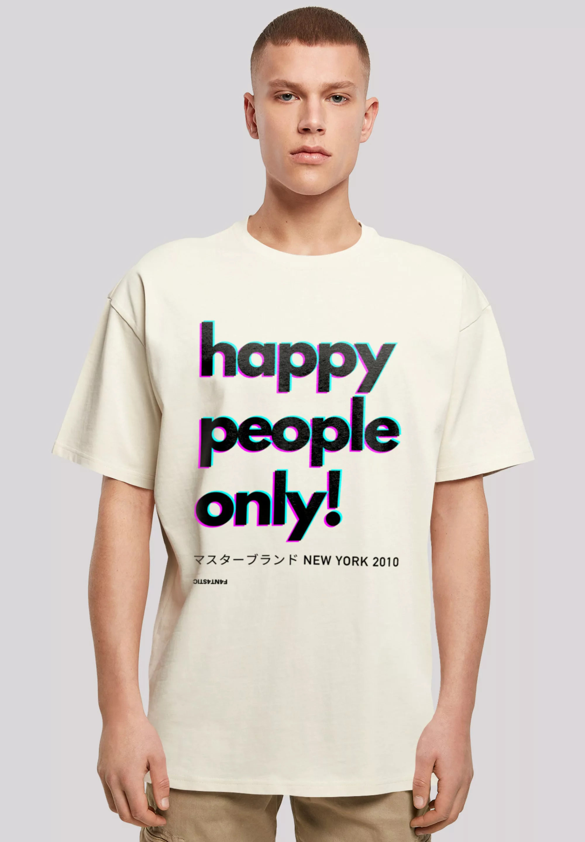 F4NT4STIC T-Shirt "Happy people only New York", Print günstig online kaufen