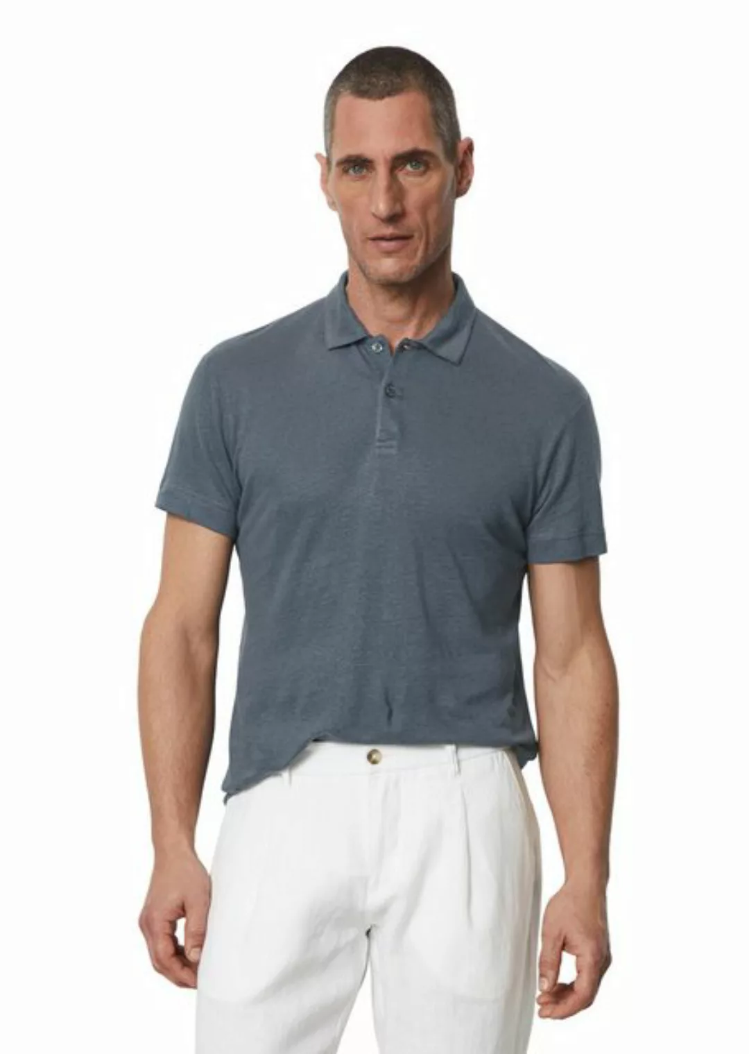 Marc O'Polo Poloshirt aus reinem Leinen günstig online kaufen