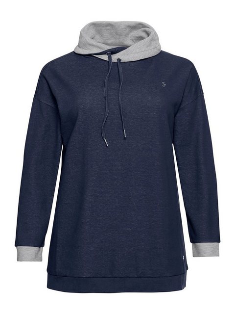 Sheego Sweatshirt "Große Größen", mit weitem Kragen und Kontrastdetails günstig online kaufen