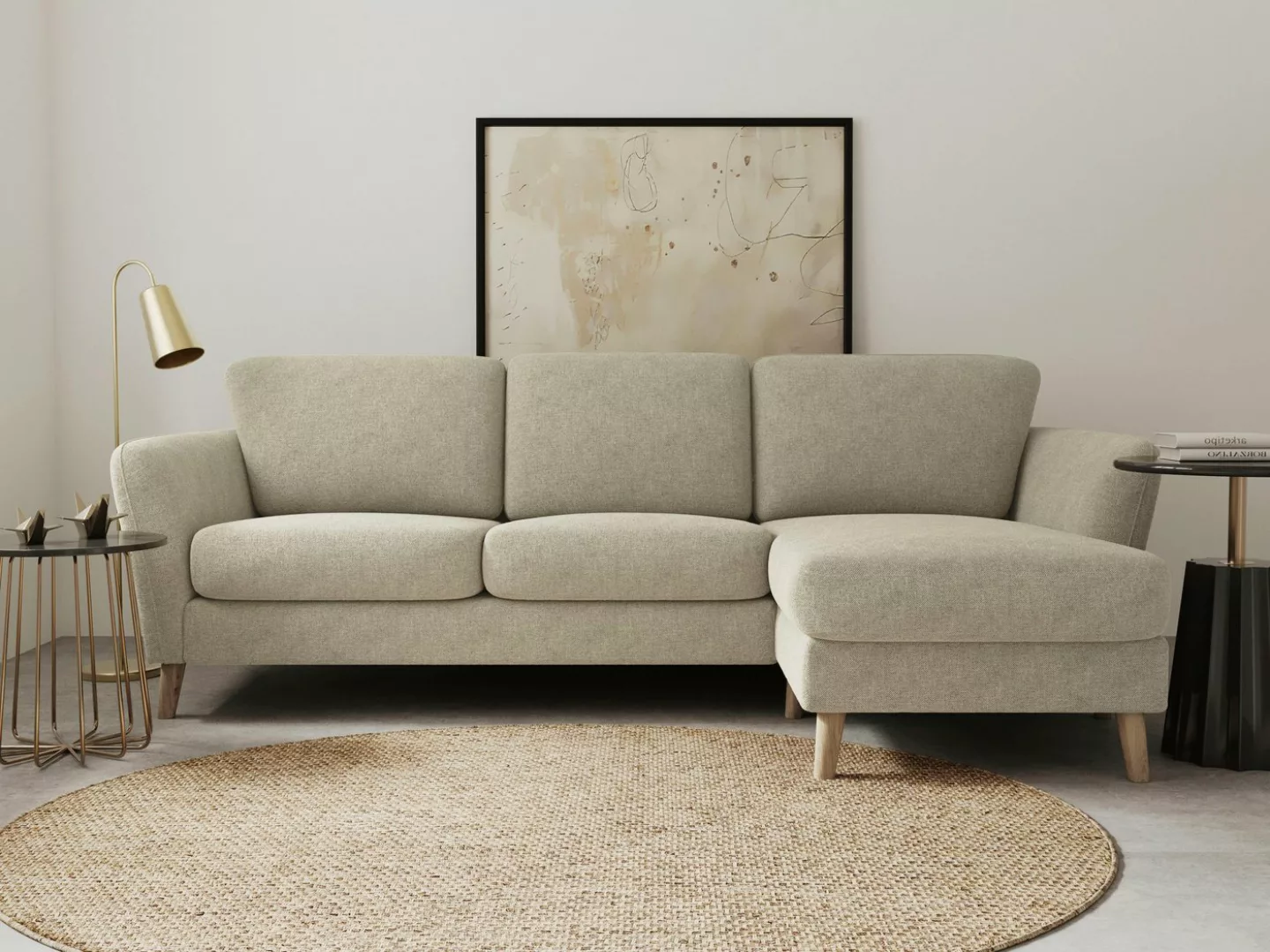 Home affaire Ecksofa "MARSEILLE (242/152cm),L-Form, Rec. rechts/links", Mas günstig online kaufen