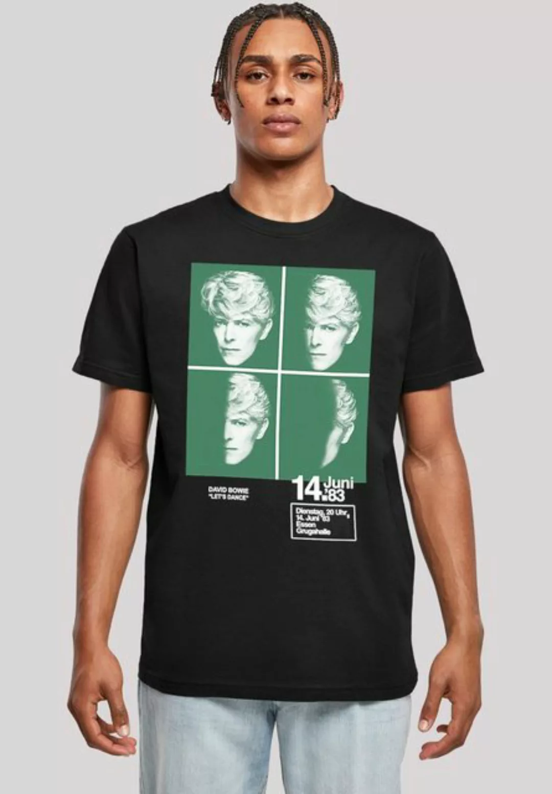 F4NT4STIC T-Shirt David Bowie 1983 Concert Poster Herren,Premium Merch,Regu günstig online kaufen