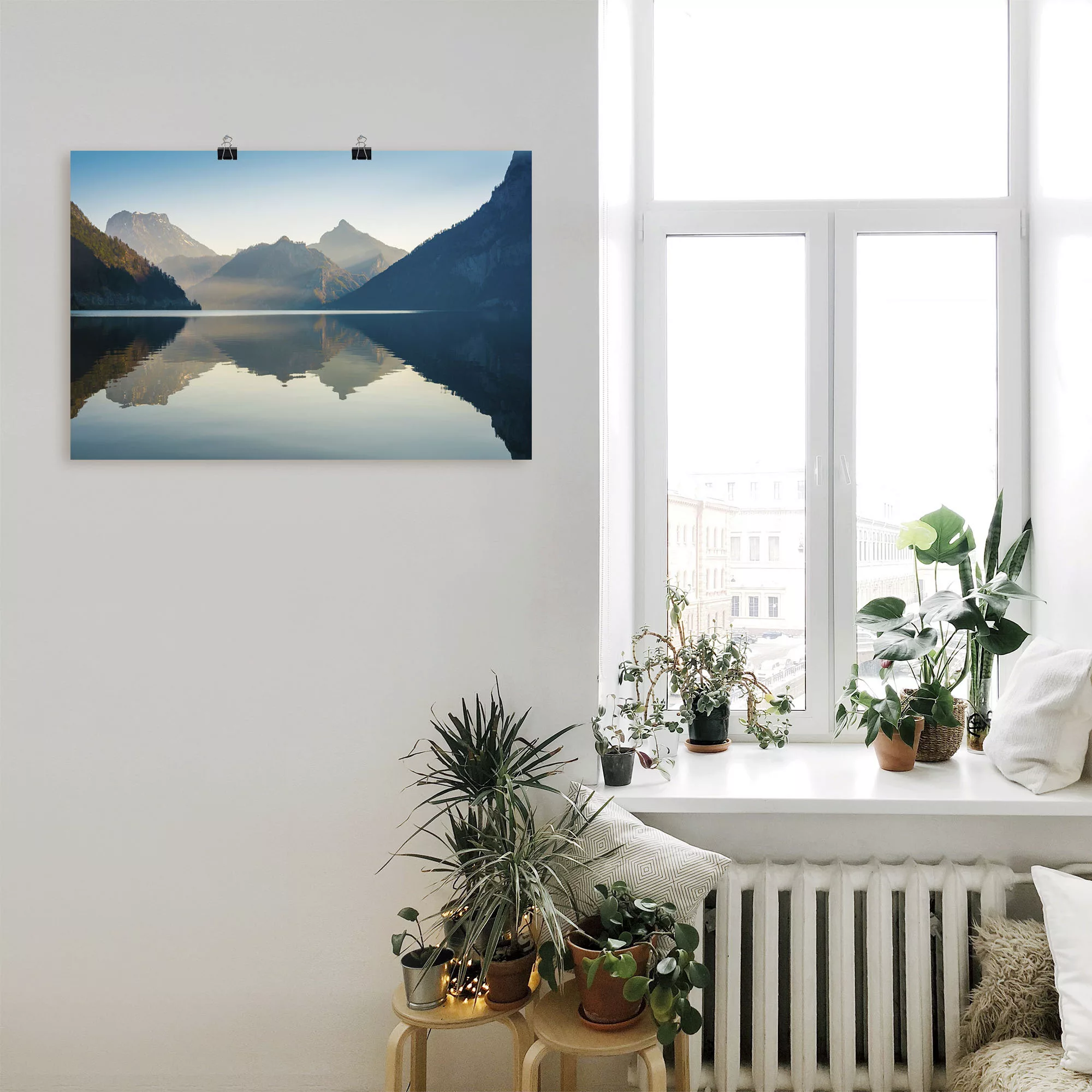 Artland Wandbild "Morgen am Traunsee", Gewässer, (1 St.), als Alubild, Outd günstig online kaufen