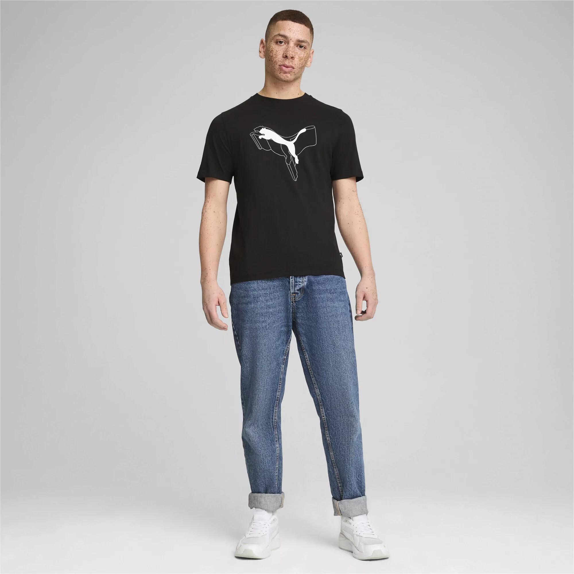 PUMA T-Shirt "ESS+ LOGO LAB Cat T-Shirt Herren" günstig online kaufen