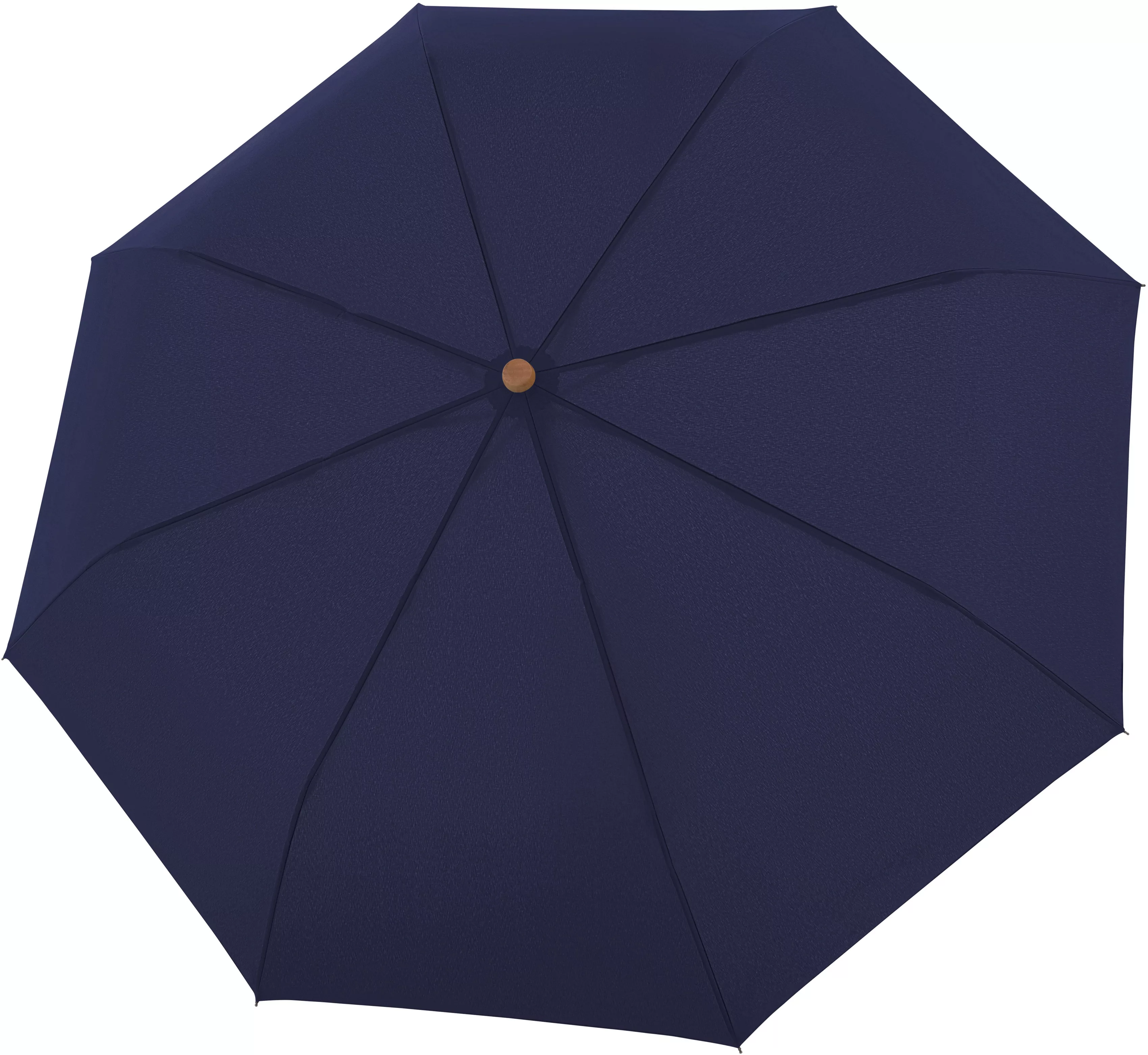 doppler Taschenregenschirm "nature Mini, deep blue", aus recyceltem Materia günstig online kaufen