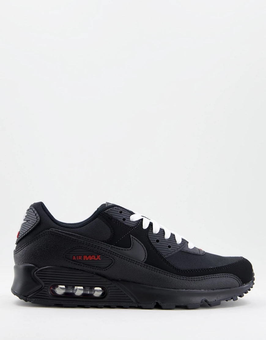 Nike – Air Max 90 – Schwarze Sneaker günstig online kaufen