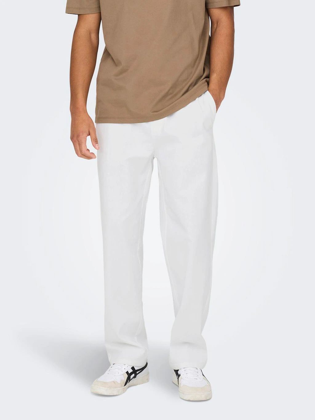 ONLY & SONS Trainingshose "ONSSINUS LOOSE 0007 COT LIN PANT NOOS" günstig online kaufen