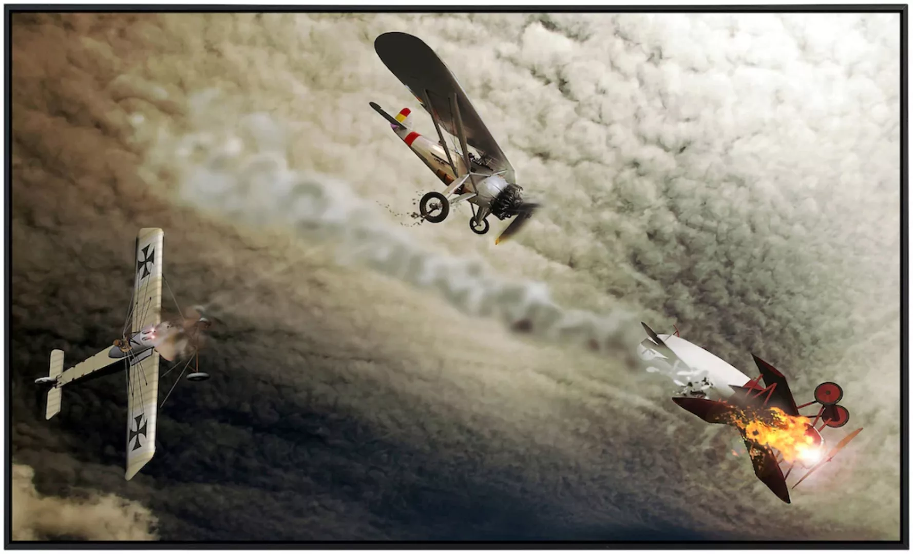 Papermoon Infrarotheizung »Flugzeug Kampf«, sehr angenehme Strahlungswärme günstig online kaufen
