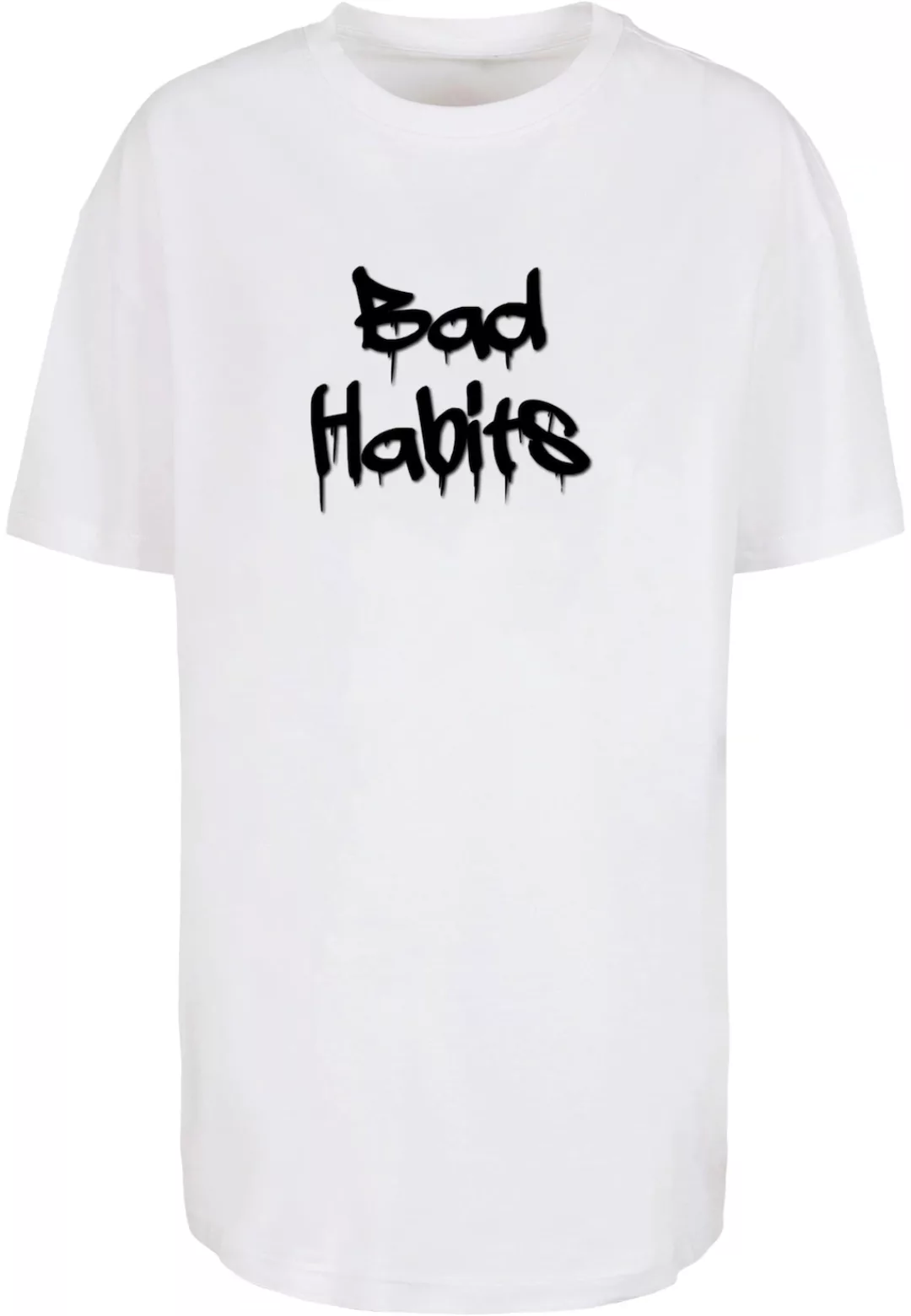 Merchcode T-Shirt "Merchcode Damen Ladies Bad Habits Oversized Boyfriend Te günstig online kaufen