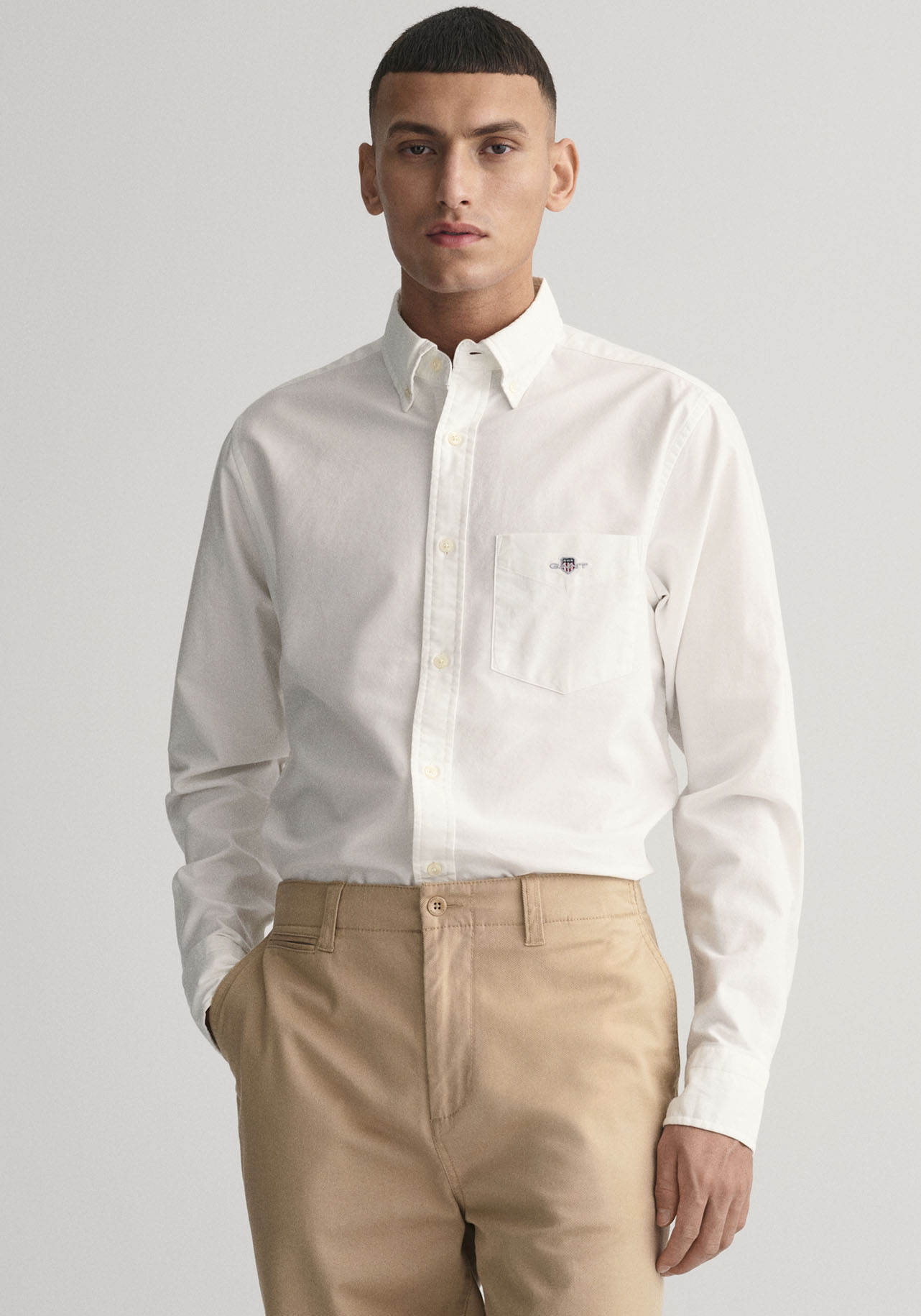 Gant Businesshemd "Regular Fit Oxford Hemd strukturiert langlebig dicker", günstig online kaufen