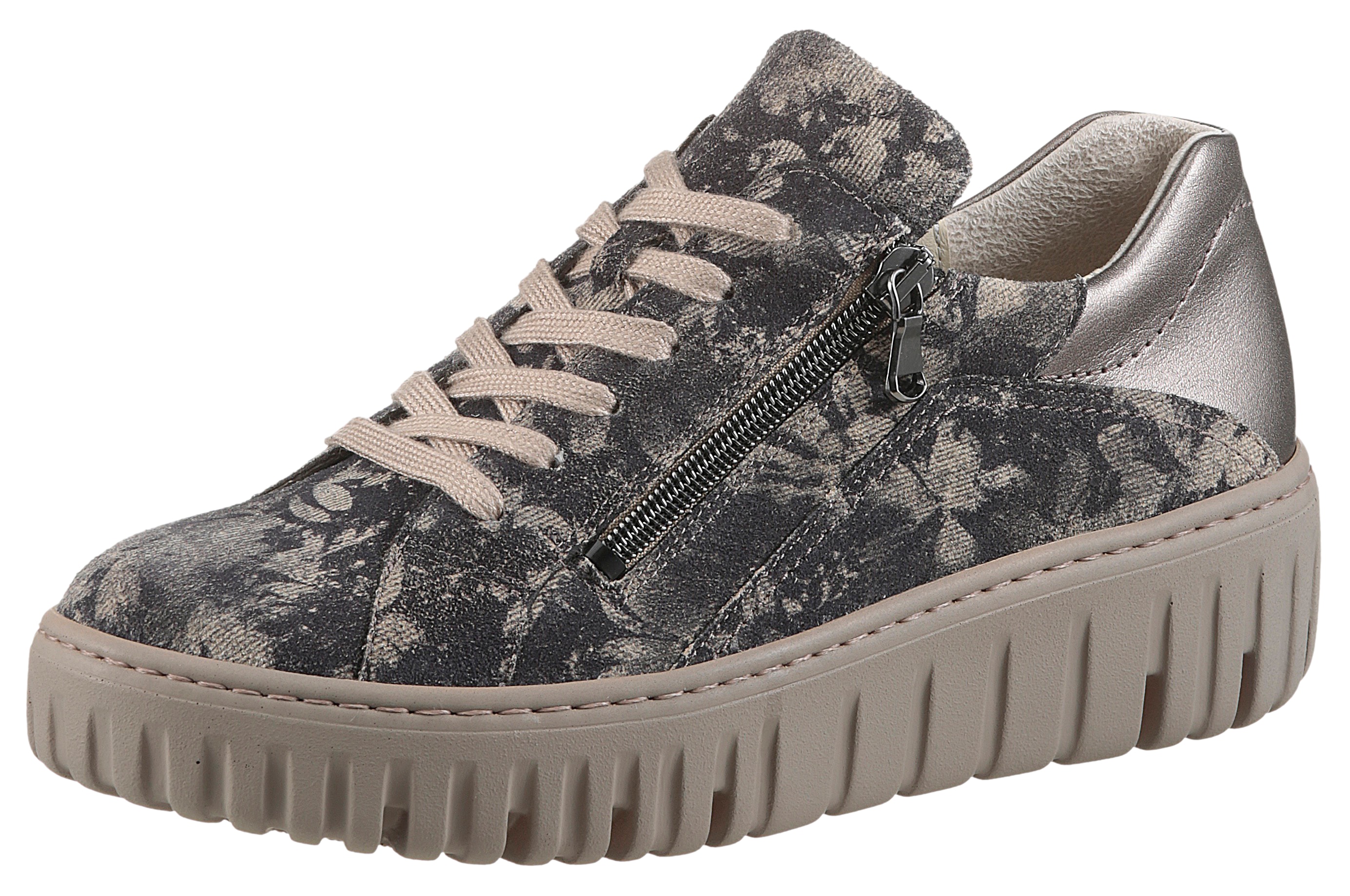 Waldläufer Plateausneaker "H-LIVIA", Schnürschuh, Halbschuh, Komfortschuh m günstig online kaufen