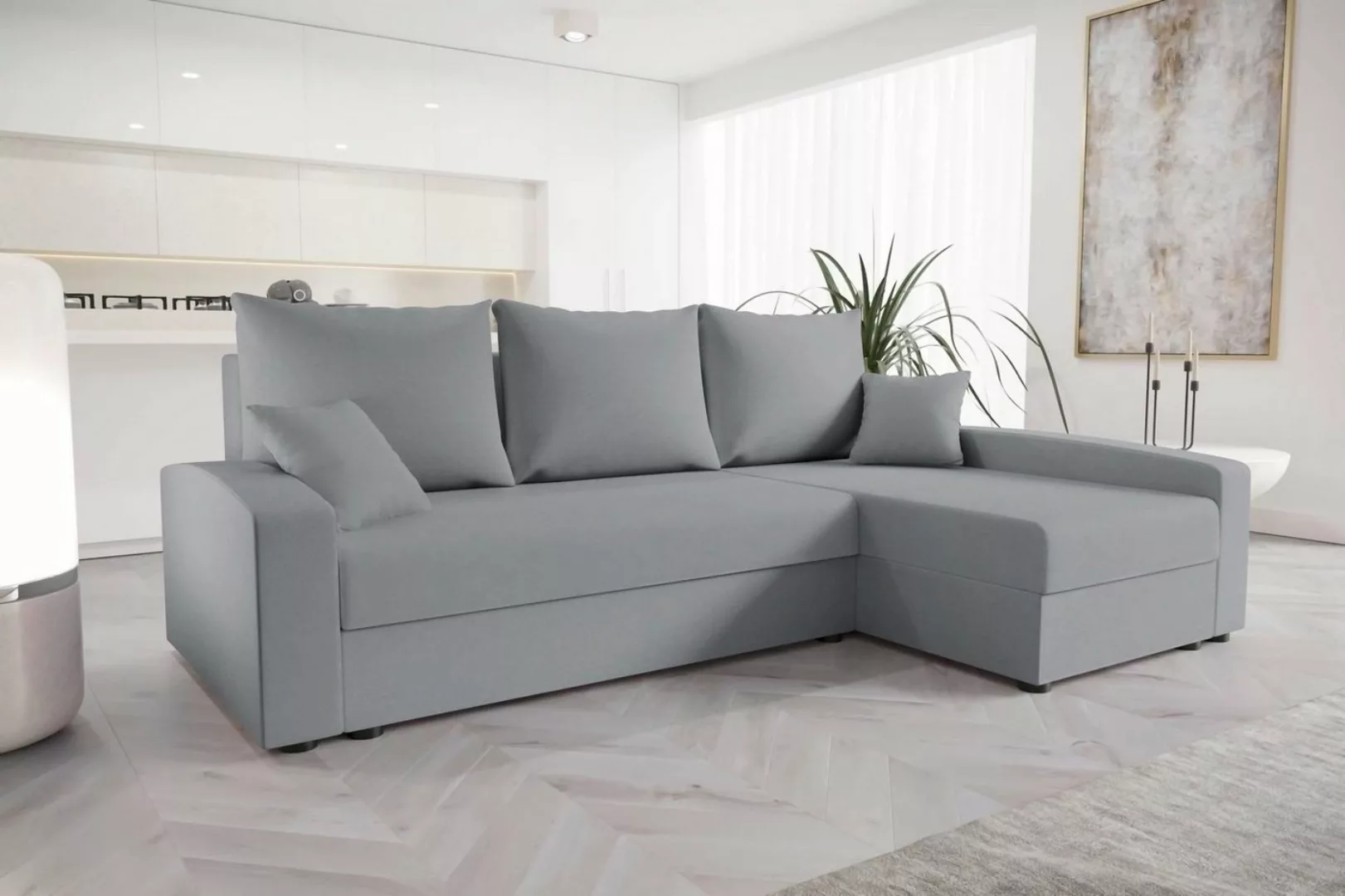 Stylefy Ecksofa Gloria, L-Form, Eckcouch, Sofa, Sitzkomfort, mit Bettfunkti günstig online kaufen