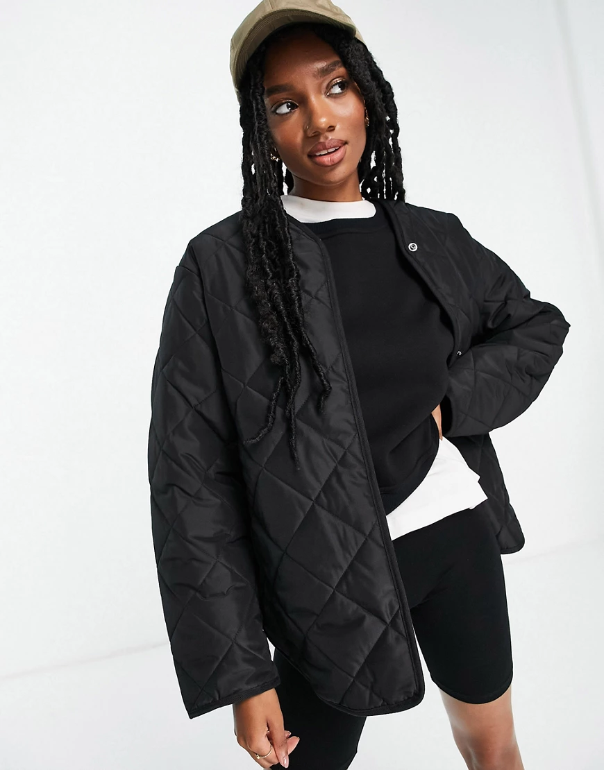 & Other Stories – Steppjacke aus recyceltem Material in Schwarz günstig online kaufen