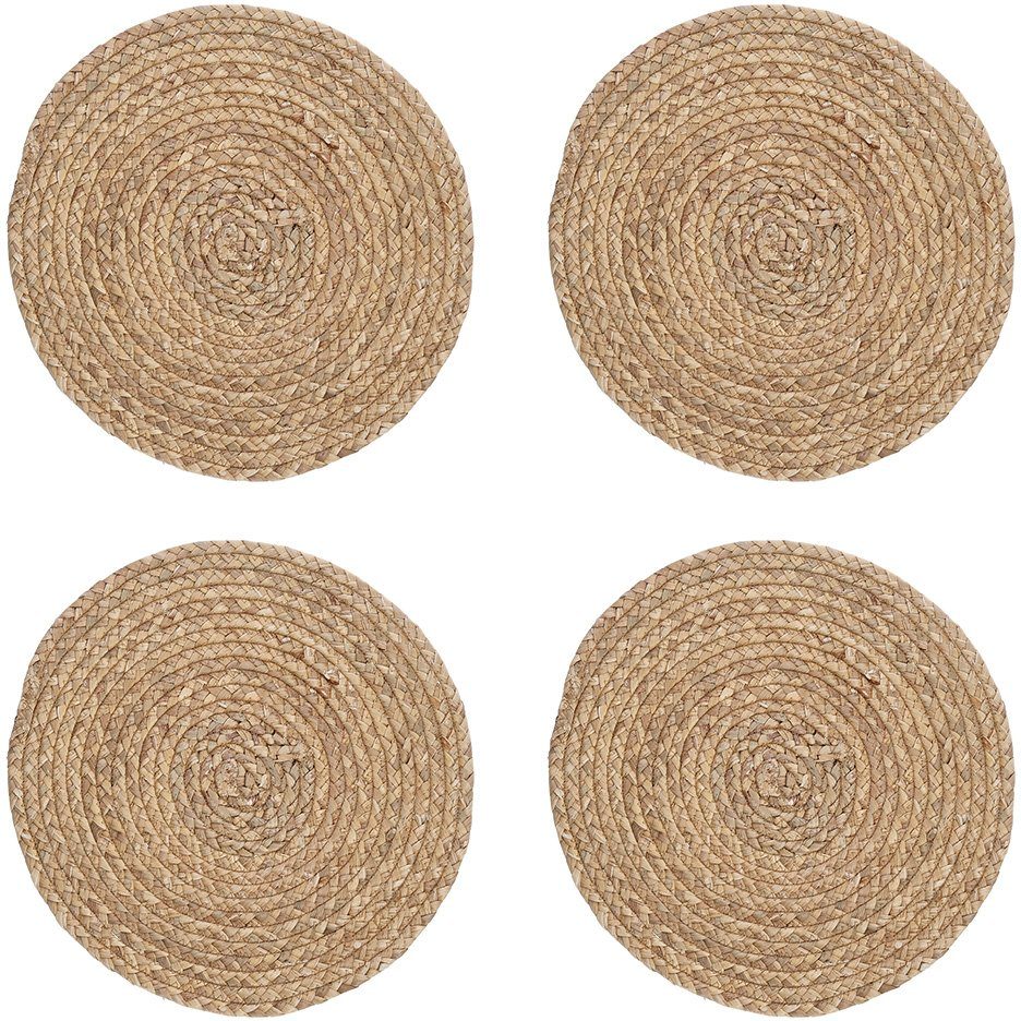 Zeller Present Platzset, (Set, 4 St.), Wasserhyazinthe, Ø 38 cm günstig online kaufen