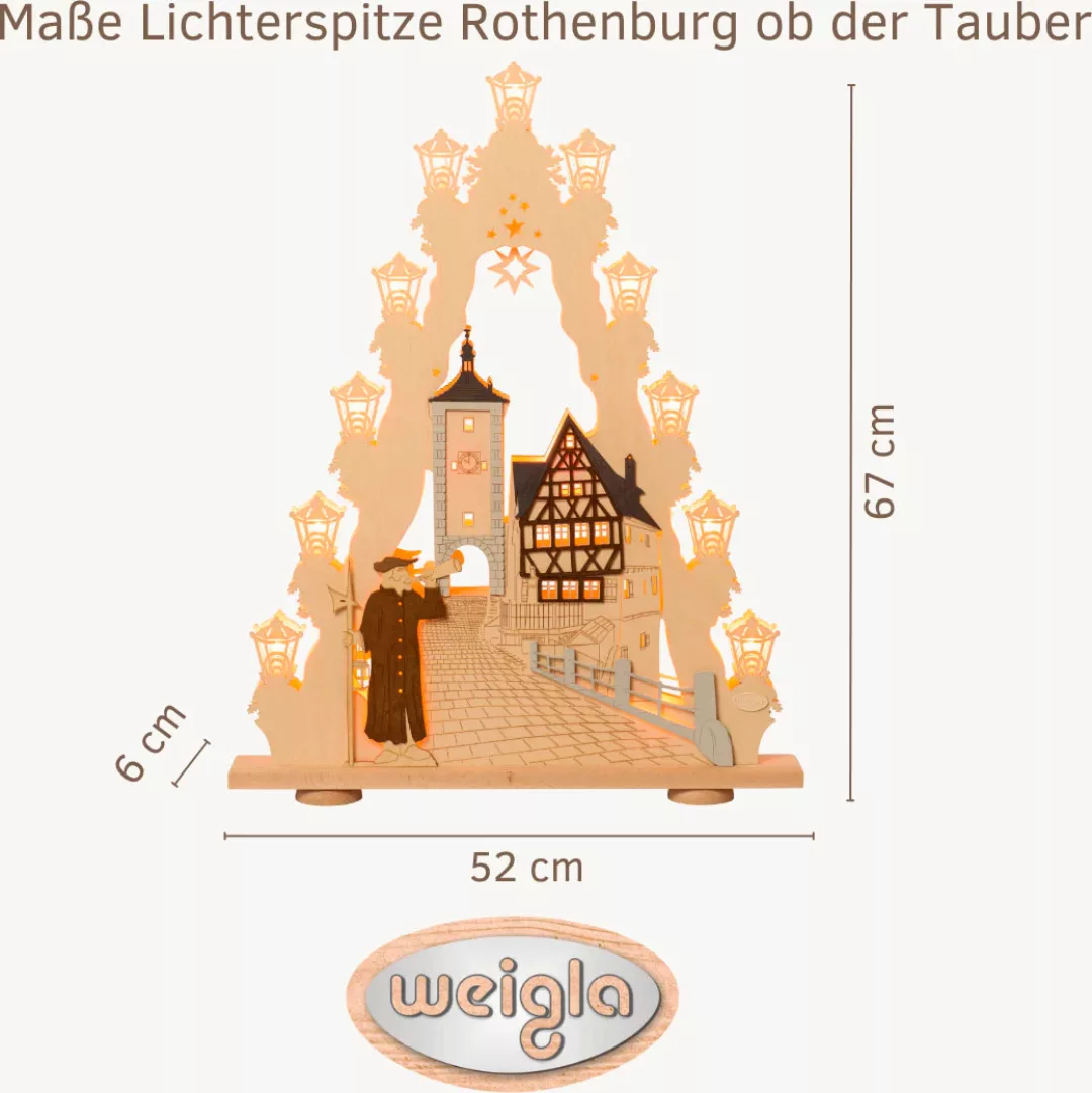 Weigla LED Lichterbogen »Rothenburg ob der Tauber, Weihnachtsdeko«, Lichter günstig online kaufen