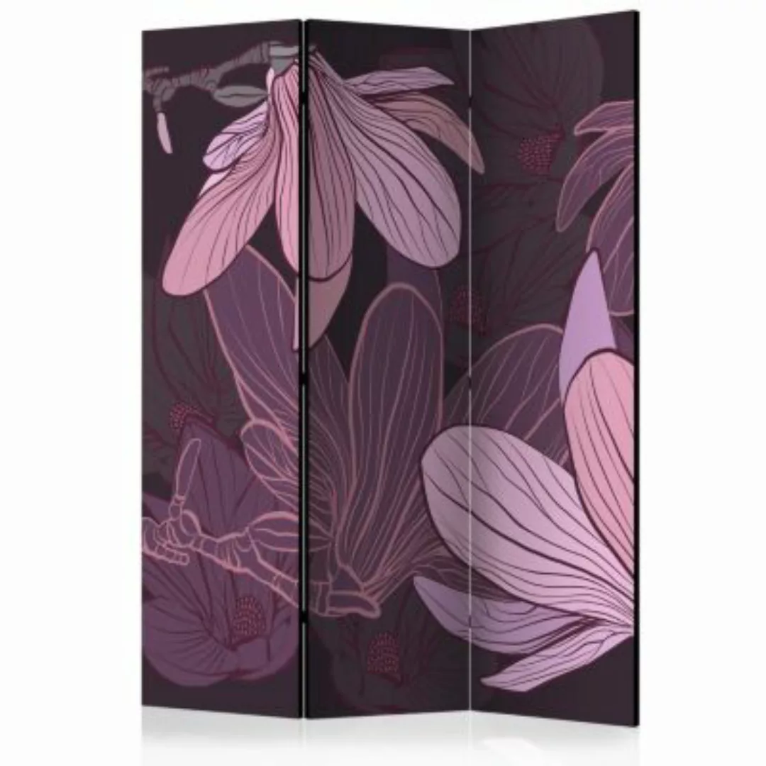artgeist Paravent Dreamy flowers [Room Dividers] violett Gr. 135 x 172 günstig online kaufen
