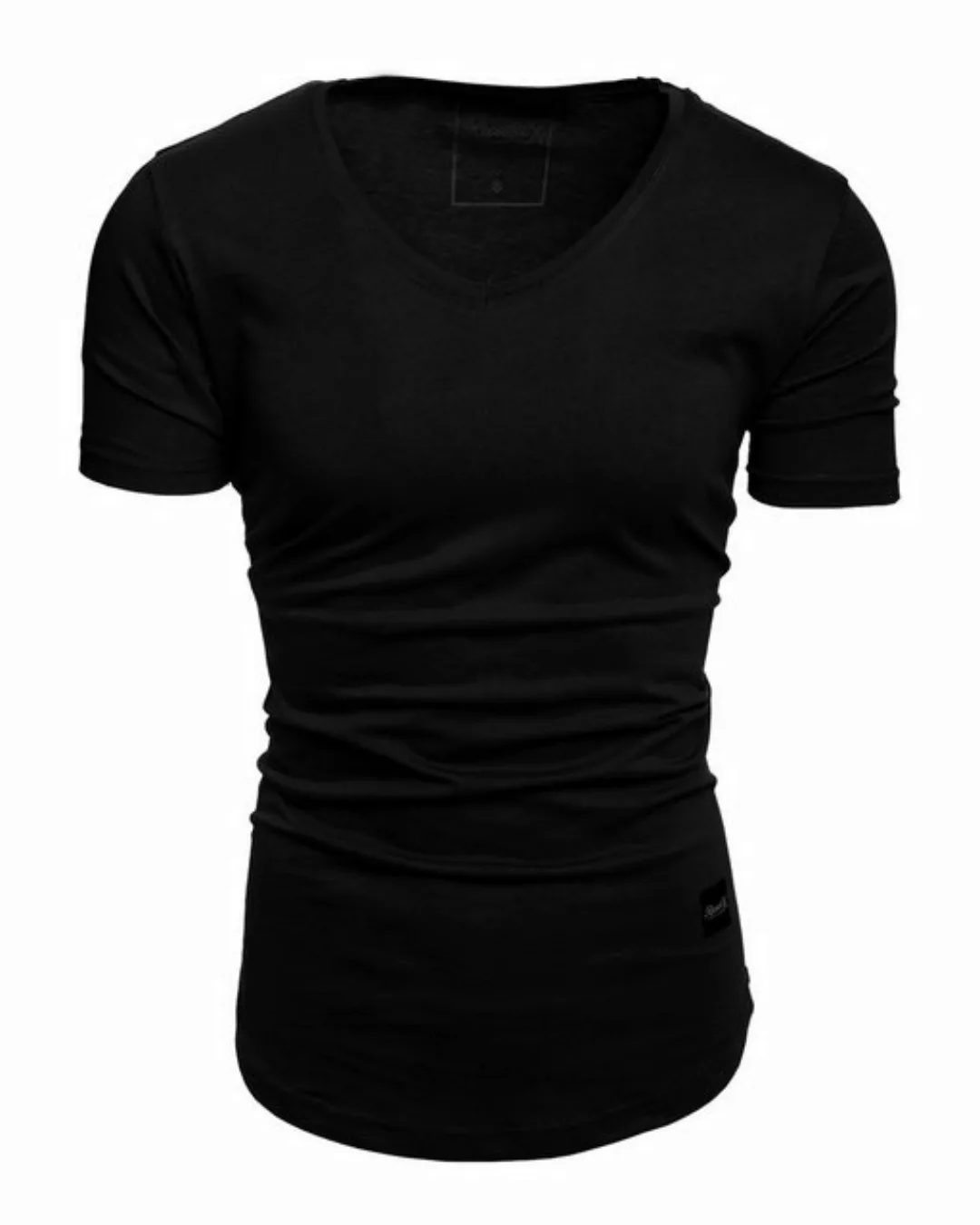 REPUBLIX T-Shirt BRANDON Herren Oversize Basic Shirt mit V-Ausschnitt günstig online kaufen