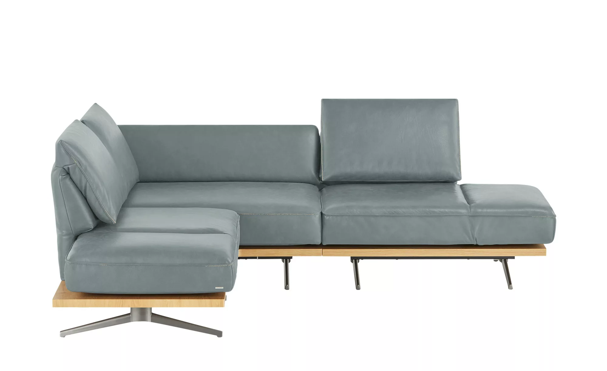 KOINOR Ecksofa  Phoenix - grau - 87 cm - Polstermöbel > Sofas > Ecksofas - günstig online kaufen