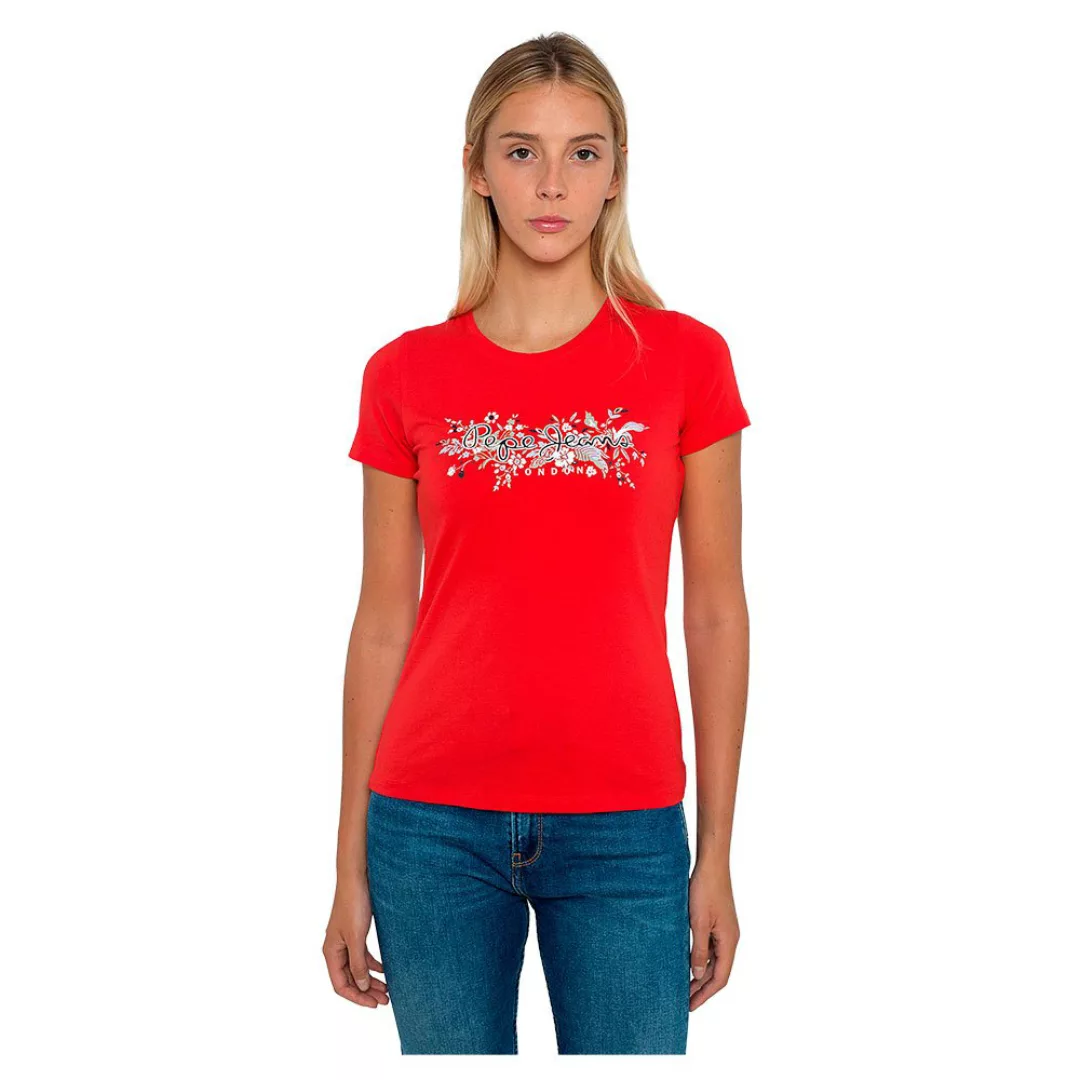 Pepe Jeans Begoña Kurzärmeliges T-shirt XS Mars Red günstig online kaufen