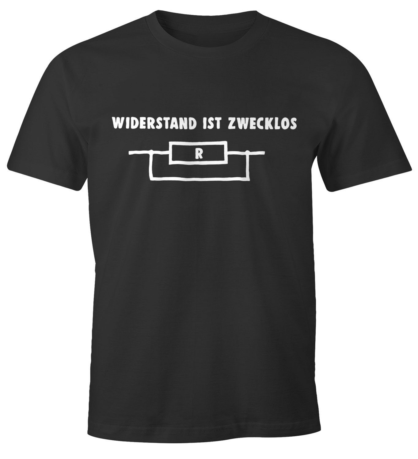 MoonWorks Print-Shirt Widerstand ist zwecklos Shirt günstig online kaufen