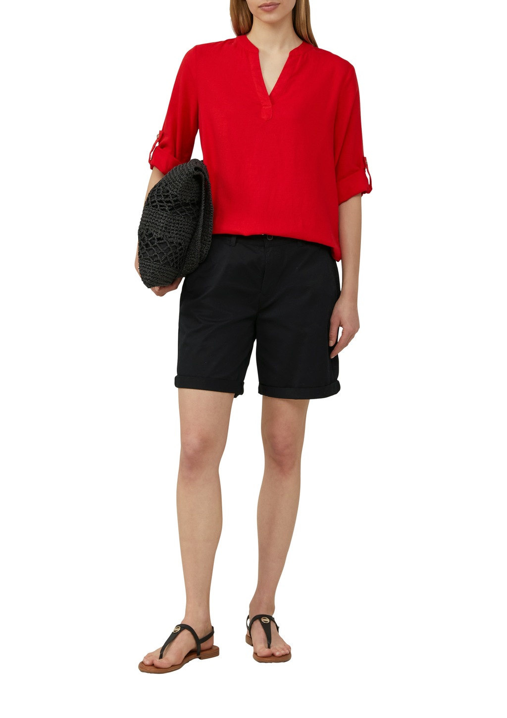 s.Oliver Klassische Bluse, mit Turn-up günstig online kaufen