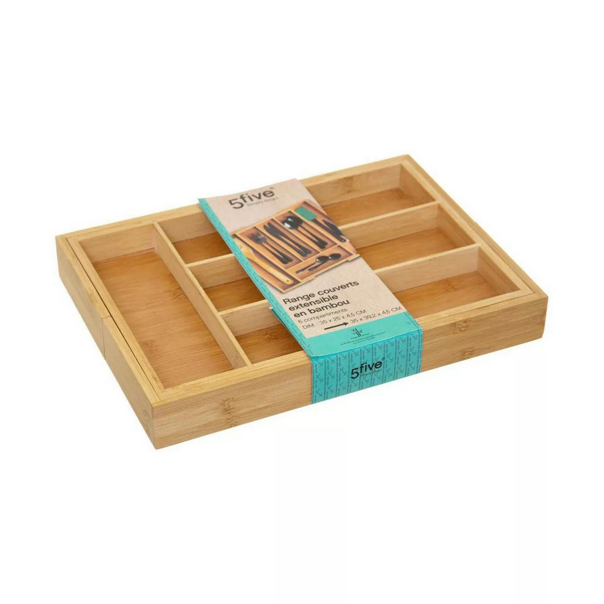 Besteckkasten 5five Holz Bambus (34 X 25 X 4,5 Cm) günstig online kaufen