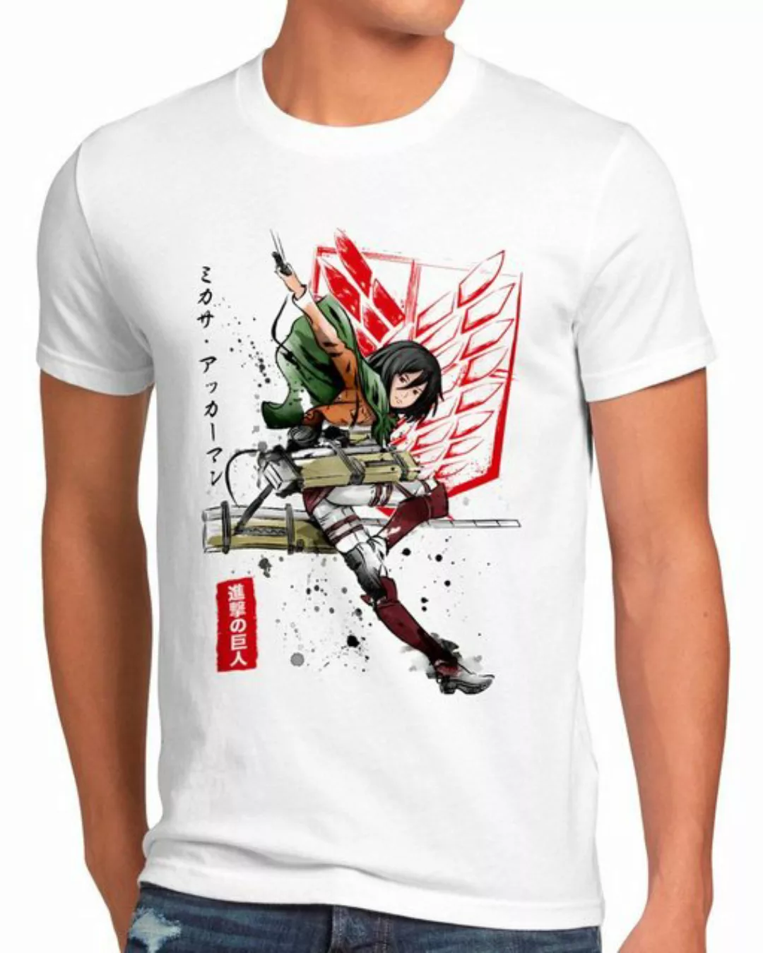style3 Print-Shirt titan anime japan on manga attack aot günstig online kaufen