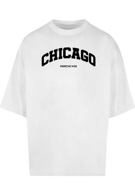 Merchcode T-Shirt "Merchcode Herren Chicago Wording - Huge Tee" günstig online kaufen