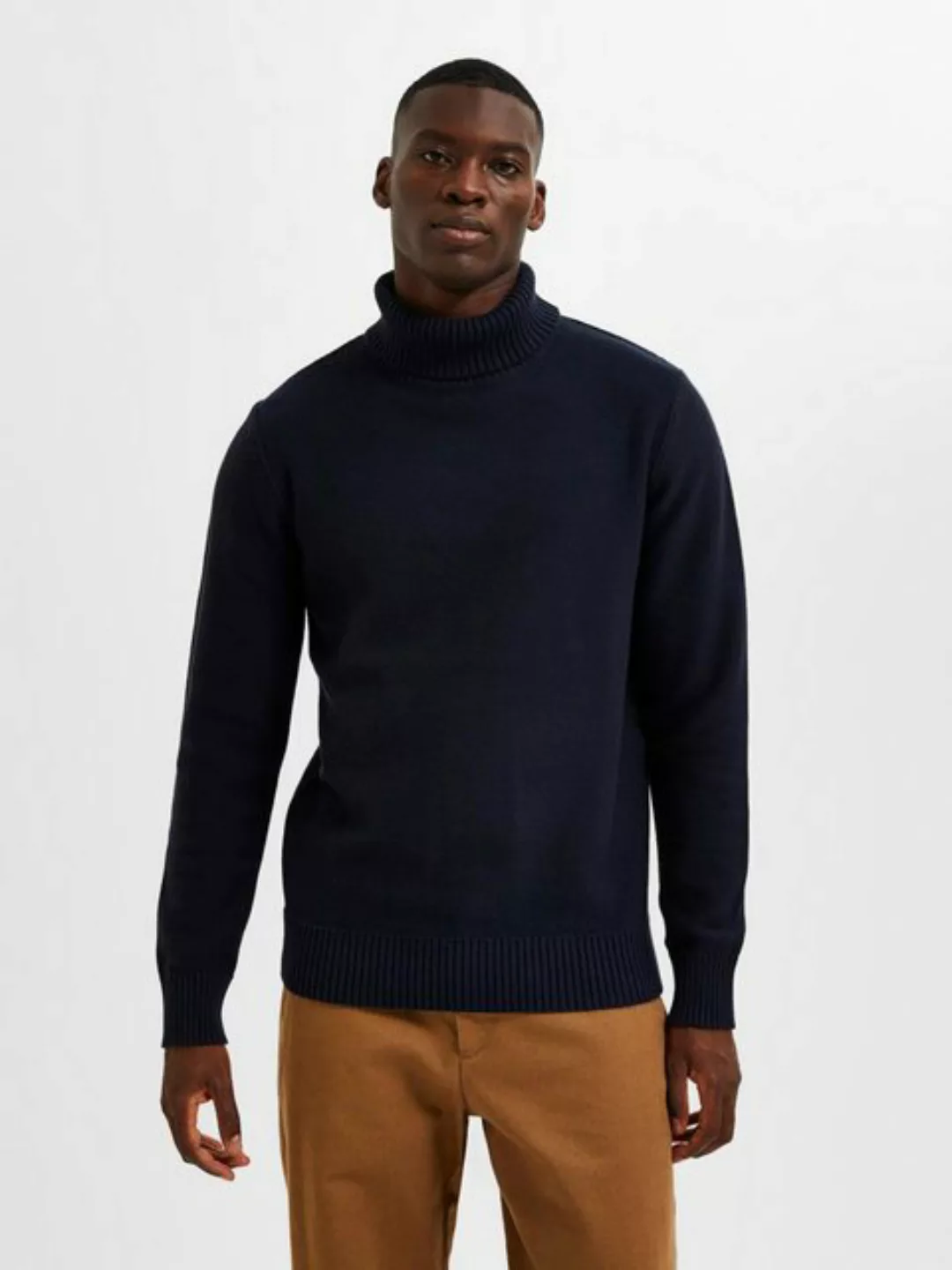 SELECTED HOMME Rollkragenpullover SLHAXEL LS KNIT ROLL NECK NOOS günstig online kaufen