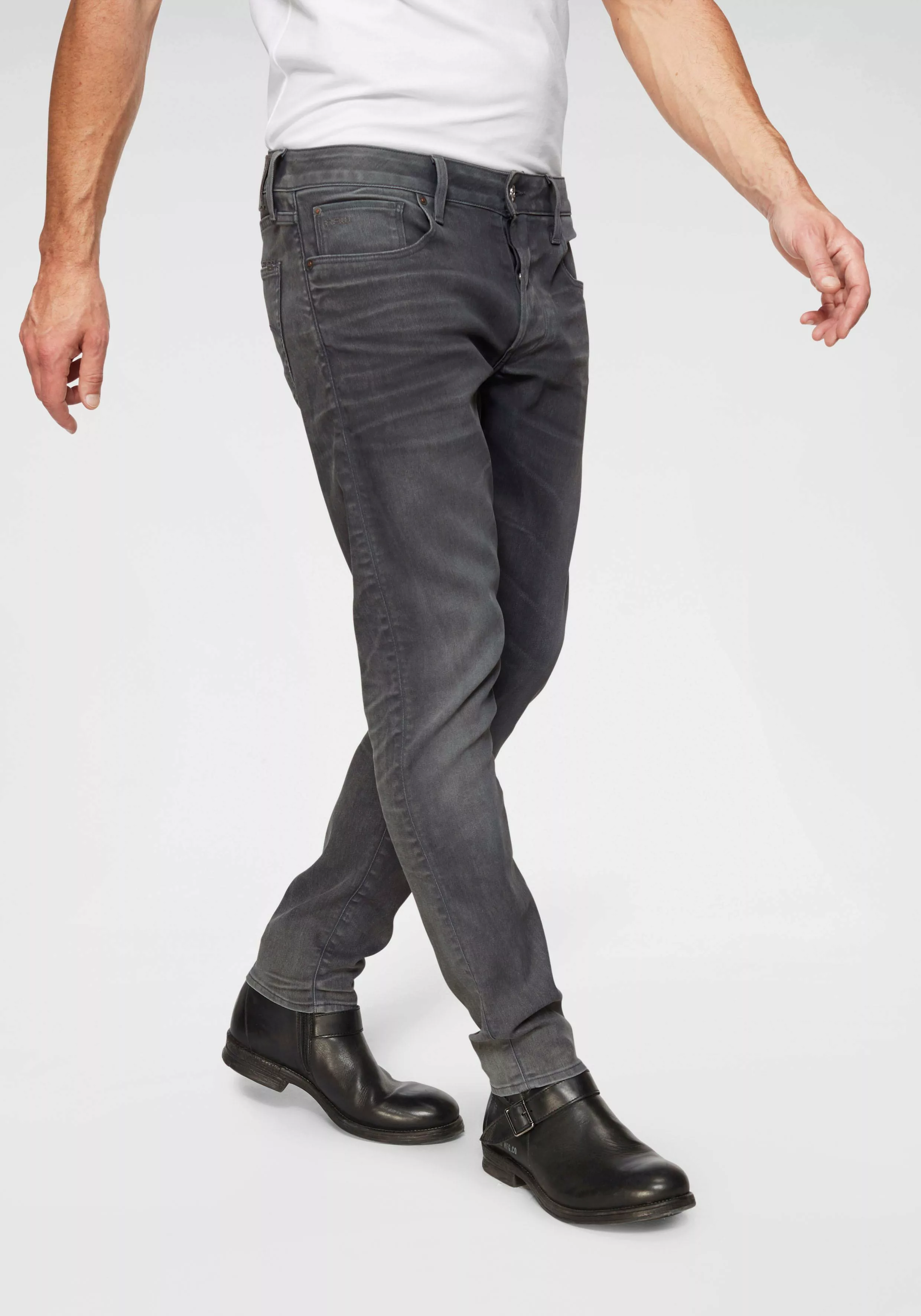 G-STAR Slim-fit-Jeans "3301 Slim", mit toller Waschung und Elasthan günstig online kaufen