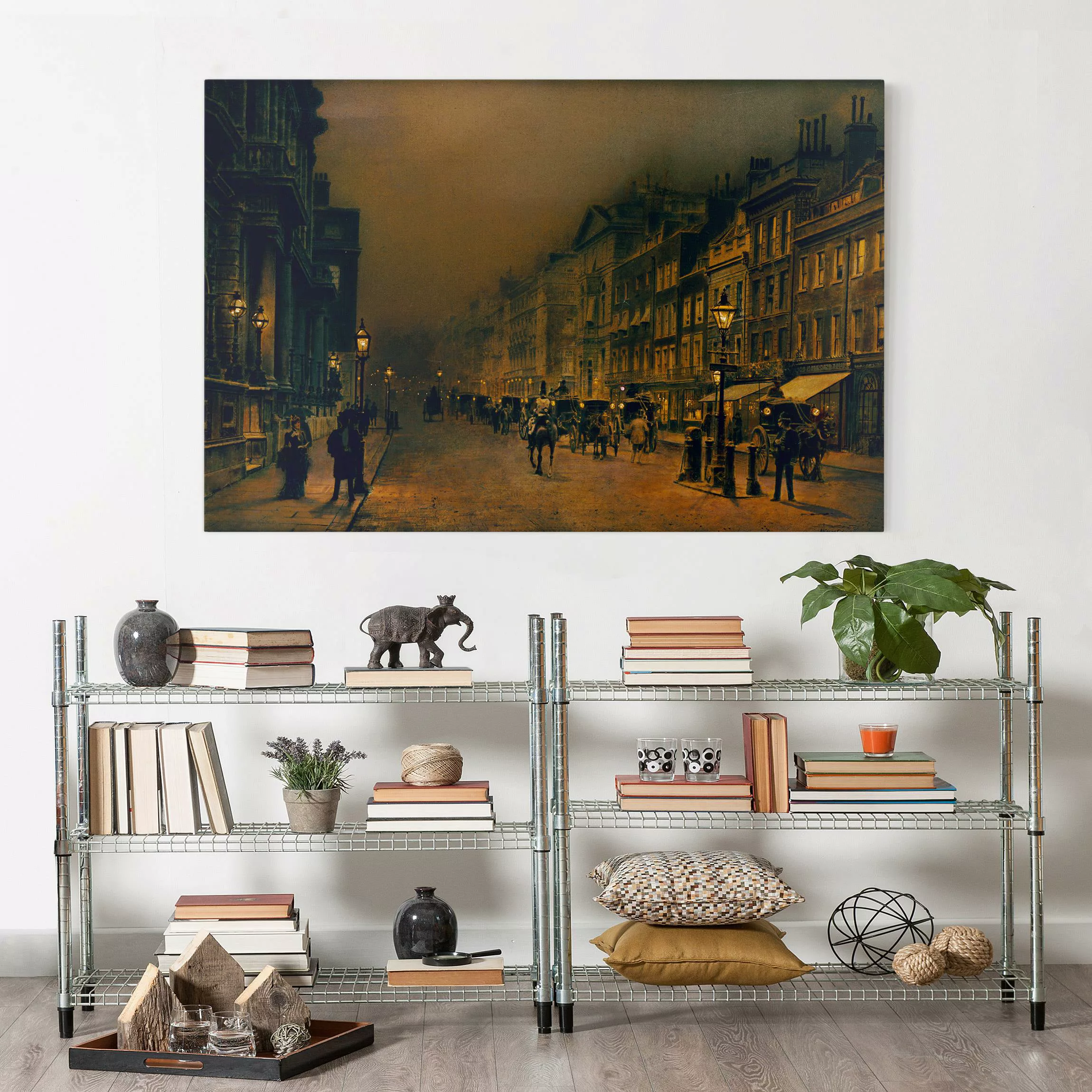 Leinwandbild Kunstdruck - Querformat John Atkinson Grimshaw - St. James's S günstig online kaufen