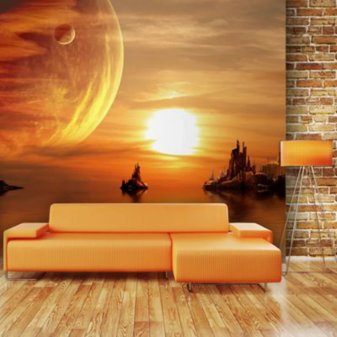 artgeist Fototapete Fantasy sunset mehrfarbig Gr. 250 x 193 günstig online kaufen