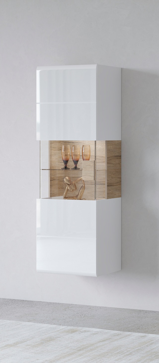 INOSIGN Hängevitrine "Toledo,Höhe 159 cm trendige Glasvitrine mit dekorativ günstig online kaufen