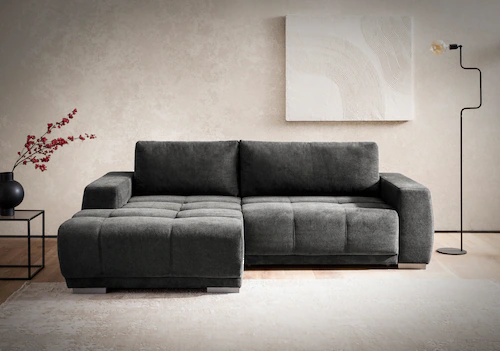 INOSIGN Ecksofa "Bolero L-Form", wahlweise mit Bettfunktion & Bettkasten günstig online kaufen